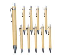 WEITINGKKK Tenir un stylo neutre inquiet, Lot de 12 stylos à bille et roller à encre gel en bambou