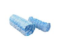WEITINGKKK tuyaux d'égout à pénétration Douce, Tuyau de Drainage d'infiltration des eaux souterraines Non tissé ondulé avec Fil d'acier Bleu, Plusieurs Longueurs(25m/82ft)