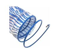 WEITINGKKK tuyaux d'égout à pénétration Douce, Tuyau de Drainage français ondulé en Fil d'acier perforé Bleu, Plusieurs Longueurs de 1 à 20 m(2m/6.6ft)