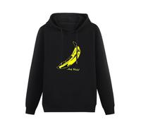 WeiToLnb Hoodie Pocket Sweatershirt Andy Warhol Banana Hoody Black Mens Unisex Hoodie M