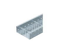 Weitspannkabelrinne gelocht, Boden gesickt 110x300x6000, St, FS (6 m)