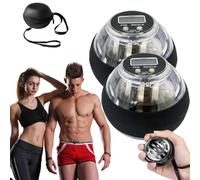 WEIWOGU Appareil d'exercice pour Les Mains Curaball, Ballons d'exercice gyroscopiques pour Les Poignets Curaball - Renforcement réglable des Avant-Bras (B)