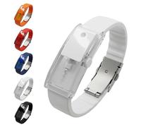 WEIWOGU Bracelet atomiseur de parfum, diffuseur d'huiles essentielles, bracelet réglable pour hommes et femmes, pour la vie quotidienne à l'extérieur de la maison, les sorties décontractées (White)