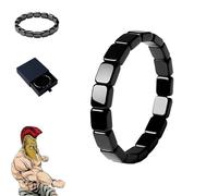 WEIWOGU Bracelet en hématite Korvos, bracelet en hématite Hemys pour homme, une façon naturelle de retrouver votre virilité, inspiré des généraux romains et des guerriers vikings (1pcs)