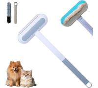 WEIWOGU Brosse dépilatoire multifonctionnelle, Brosse de Nettoyage réutilisable pour Poils d'animaux - Design Double Face avec Long Manche, 3 en 1 pour Chiens et Chats (1)