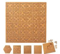 WEIWOGU Casse-tête Fractal Tray, Puzzle en Bois Stimulant, Labyrinthe Créatif Unique et Inégalé avec Cadre - Puzzle Sans Image, un Défi de Pensée Inversée pour Votre Cérébral (#C)