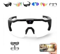 WEIWOGU Lunettes POV 4K Baseball avec caméra, Lunettes caméra intelligentes améliorées 2026, Lunette-s de sport POV 4K HD, Sports d'action pour le cyclisme et la randonnée (#D)
