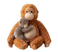 WEIWOGU Peluche Singe Punch, Protégez Punch Le Singe, Adorable Peluche aux Longs Bras, Ultra Douce et câline, pour des Moments de détente