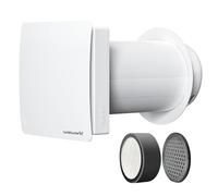 Weiworld Ventilateur de ventilation mural HEPA avec WiFi et télécommande, évent mural ultra silencieux avec moteur EC, système d'admission d'air frais et d'échange d'air pour chambre à coucher, bureau
