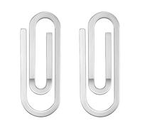 WEIWUXIAN 2 Pièces Pinces à Billets Clips pour Hommes, Pince À Billets Trombones Clips de Reliure pour Hommes, Portefeuille Acier Inoxydable Argent Portefeuille Mince pour Hommes