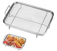 WEIWUXIAN Panier de Barbecue BBQ, Panier Grill Inox avec Poignée, Moule Panier, Panier Maille Aéré, Panier de Friture Cuivré Plaque de Cuisson, Grille de Barbecue pour Griller et Refroidir