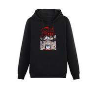 Weixiu Death 'Symbolic' Mens Hoody with Kangaroo Pocket Sweatershirt, Hoodie Black 3XL