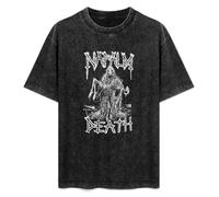 Weixiu Napalm Death Band Reaper Skeleton Metal T-Shirt Black XL