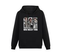 Weixiu Rocky Running The Streets of Philadelphia Win Rocky Win Adult Hoody Movie Black M