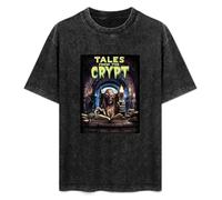 Weixiu Tales from The Crypt Movie Cotton Mens T-Shirt Black M
