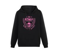 Weixiu The Hitman Bret Hart Skull Hoody Funny Vintage Gift Men Hoodie Black XXL