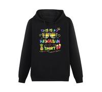 Weixiu This is My Hawaiian Sweatershirt Luau Aloha Hawaii Beach Pineapple Hoody Unisex Men Hoodie Sweatershirt Hoodie Tops Black 3XL
