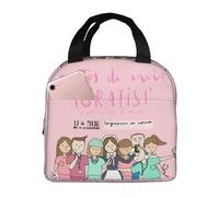 WEIXNCXCJ Cartoon Ladies Nurse Lunch Boxes Isolé Oxford Glacière Enfermera en Apuros Merch Bags Thermal Picnic Lunch Box