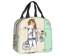 WEIXNCXCJ Custom Enfermera en Apuros Docteur Infirmière Lunch Bag Étanche Thermique Glacière Isolée Boîte à Bento pour Femmes Enfants Sacs Fourre-Tout Alimentaires