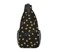 WEIXNCXCJ Personnalisé Anime Game Kingdom Hearts Sling Bags pour Hommes Cool Shoulder Crossbody Chest Backpack Traveling Daypack