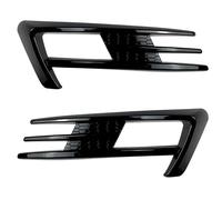 Weixxoai Grilles de pare-chocs avant Pour VW pour Golf 7 pour MK7 pour Golf7 pour aileron de lèvre pare-chocs pour avant voiture antibrouillard couvercle calandre Kit(Glossy Black)
