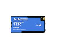 WEIYAOYAOWH Cartouche d'encre 712 XL 712XL 3ED71A 3ED67A Compatible avec HP712 for imprimantes à Jet d'encre DesignJet T210 T230 T250 T650 T630(Cyan)