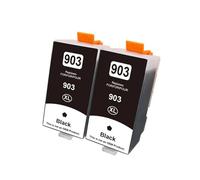 WEIYAOYAOWH Cartouche d'encre 903XL Compatible avec Les imprimantes 903, 907, 907XL, XL Off-eJet 6950, 6960, 6961, 6963, 6964, 6965, 6970 et 6975.(2pcs Black)