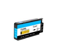 WEIYAOYAOWH Cartouche d'encre Compatible Jet d'encre 712 XL 712XL 3ED71A 3ED67A for imprimante HP712 for DesignJet T210 T230 T250 T630 T650(Cyan)