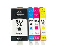 WEIYAOYAOWH Cartouches d'encre compatibles 920XL for imprimante HP920 for 920 XL Officejet 6000 6500 Wireless 6500A 7000 7500 7500A(1SET)