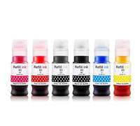 WEIYAOYAOWH Kit de Recharge d'encre for c-on P-XMA G610 G510 G620 G540 G640 G550 G650 G670 G570 for GI-13 GI-23 GI-43 GI-53 GI-73 GI-83 GI-93