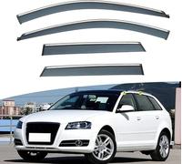 WeiYH Deflecteur vitre Voiture pour Audi A3 Hatchback Sportback 2004-2012, Réduction du Bruit et des turbulences, Déflecteurs de fenêtre latérale Robustes