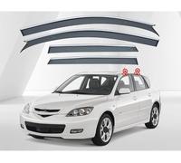 WeiYH Deflecteur vitre Voiture pour Mazda 3 Hatchback BK 2003-2009, Réduction du Bruit et des turbulences, Déflecteurs de fenêtre latérale Robustes