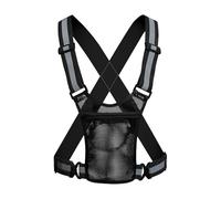 Weiyidea Gilet Réfléchissant Haute Visibilité, Gilet De Vélo Réglable, Gilets De Sécurité avec Poche pour La Course À Pied Nuit Course Vélo Running Bords Accrocheurs Réfléchissant Taille Unique