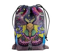 Weiyidea Sac de Tarot De Jeu De Société, Sac De Cartes Oracle, Sacs de Rangement avec Cordon de Serrage Pour Cartes De Tarot Et Dés 13 x 18 cm, Pochette À Bijoux En Velours Composite