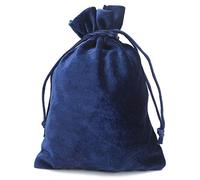 Weiyiroty Sac Tarot en Velours - Sac de Rangement pour Cartes de Tarot & Sac à DéS, Cordon Pochette de Rangement pour Jouer aux Cartes Jeu de Tarot Rider Waite Cartes Oracle Bijoux(Bleu)