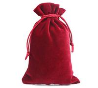 Weiyiroty Sac Tarot en Velours - Sac de Rangement pour Cartes de Tarot & Sac à DéS, Cordon Pochette de Rangement pour Jouer aux Cartes Jeu de Tarot Rider Waite Cartes Oracle Bijoux(Bourgogne)