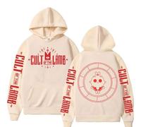 WEIYIYUNMAO Cult of The Lamb Sweat à capuche surdimensionné imprimé graphique unisexe à manches longues pour homme femme automne hiver streetwear tailles XS à 3XL, kaki, XL