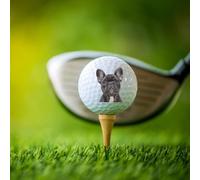WEIYOUDP Balles de golf personnalisées pour chien, avec image et texte DogCat, impression recto-verso, cadeau de golf personnalisé pour homme, golfeurs, papas, petit ami, mari, amoureux des animaux (1