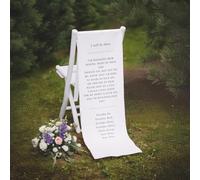 WEIYOUDP Panneau de mariage, panneau commémoratif, panneau en tissu rustique, 50 x 152 cm, lin en coton, amour, souvenir