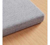 WEIZERO Coussin de Banc sur Mesure 51 x 100 cm Fond Antidérapant Coussin de Banc Plusieures Tailles et Couleurs à Choisir pour de Terrasse Balcon Banquette, Gris Clair