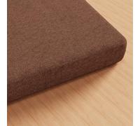 WEIZERO Coussin de Banc sur Mesure 60 x 128 cm Fond Antidérapant Coussin de Banc Plusieures Tailles et Couleurs à Choisir pour de Terrasse Balcon Banquette, Brun