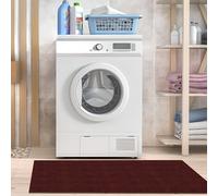 WEIZERO Tapis de Porte 115 x 116 cm Antidérapant Entretien Simple Tapis D’Intérieur Antidérapant et Absorbant Facile à Nettoyer Chambre, Cuisine, Couloir, Rouge