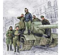 Weizhang 1/35 thème militaire Seconde Guerre mondiale soldat de char soviétique kit de modèle de soldat en résine (6 personnes, pas de char) kit de montage miniature à monter soi-même non peint-N19X94