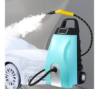 WEIZIIA Nettoyeur Vapeur 2500 W, Grand Format, avec 6 Accessoires, débit de Vapeur : 120 ML/Min, température de Vapeur : 110 °C, capacité du réservoir d’Eau : 3,5 L, pour la Cuisine, la Voiture Blue