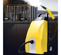 WEIZIIA Nettoyeur Vapeur Portable Haute Pression de 2500 W, idéal pour la Maison, la Cuisine, Le Nettoyage de Voiture, Les Joints de carrelage et la Salle de Bain. Réservoir d'eau de 3,5 L. Yellow