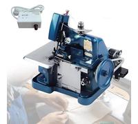 WEIZIIA Surjeteuse à 3 Aiguilles, Longueur de Point réglable, légère avec poignée de Transport, idéale pour la Couture à Domicile et Professionnelle, 3000 Points par Minute Blue