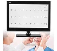 WEIZIIA Tableau d'acuité visuelle numérique, écran 18,5"/21,5", Test d'acuité visuelle numérique, projecteur de Test d'acuité visuelle ophtalmique LCD avec télécommande, pour examens de la Vue 21.5in