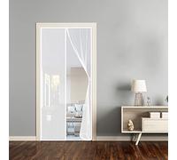 WEIZON Porte Moustiquaire,130 x 250 cm,Moustiquaire sur Mesure de Porte,Rideau de Porte Antimoustique,pour Couloirs,Portes,Patio.Facile à Installer Le Joint d'étanchéité (Blanc)