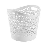 WEIZQ Panier à Linge Multifonction en Plastique avec Anse, Plastique, Beige, 40×37×30cm