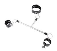 WEJFHBCOV Barre de bondage SM en métal, barre d'écartement, collier en cuir réglable, menottes, kit de contraintes sexuelles BDSM, jouets sexuels for hommes et femmes